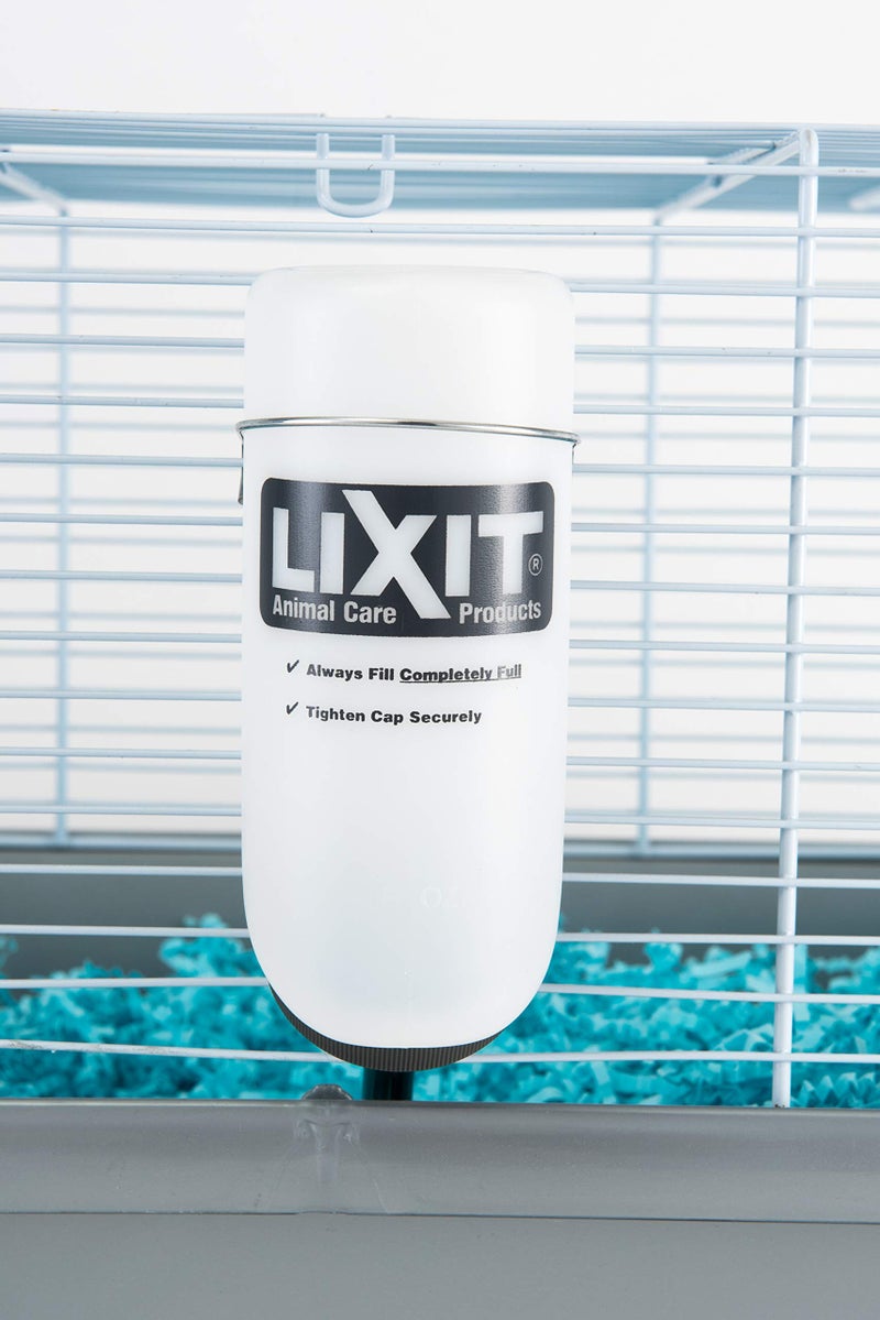 Lixit Wide Mouth BPA-Free Cage Water Bottles for Rabbits, Ferrets, Guinea Pigs, Rats, Chinchillas, Hamsters, Mice, Hedgehogs, Gerbils and Other Small Animals. (Translucent, 8 Ounce) - Image 4